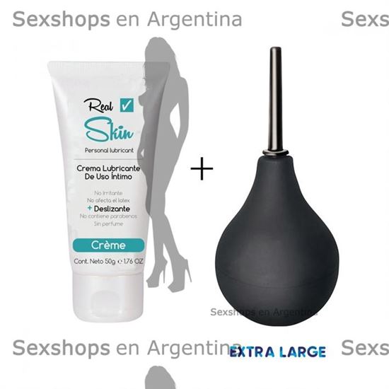 Ducha anal extra large 200 ml mas lubricante anal